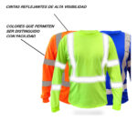 Playera De Alta Visibilidad Trabajo Manga Larga Reflejantes - Image 5