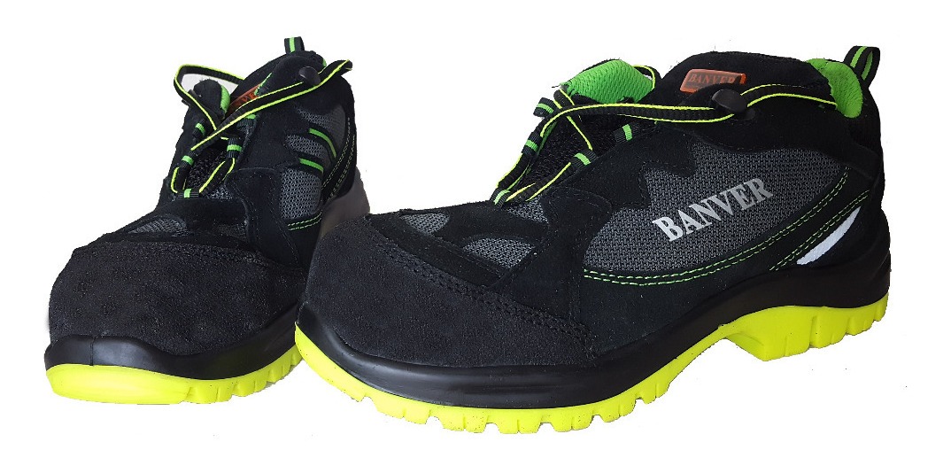 Calzado Color Negro 100% Piel Con Suela De Alta Visibilidad - Image 1