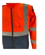 Chamarra Impermeable Con Cintas Reflejantes Alta Visibilidad - Image 4