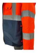Chamarra Impermeable Con Cintas Reflejantes Alta Visibilidad - Image 2