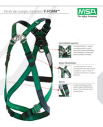 Arnés De Seguridad Msa, V-form, Raceform En Pecho 3 Anillos - Image 8