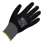 Guante De Nylon Gris Con Recubrimiento De Nitrilo Espumoso - Image 3