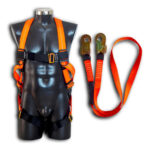 Kit Arnés Anti Caída 1 Anillo Y Línea De Vida 1.80mts Jostein Naranja Unitalla