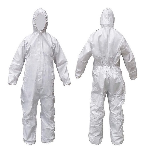 10 Pzas Overol Desechable Tipo Tyvek Polipropileno Capucha - Image 3
