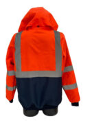 Chamarra Impermeable Con Cintas Reflejantes Alta Visibilidad - Image 3