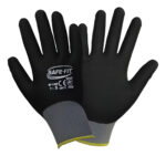 Guante De Nylon Gris Con Recubrimiento De Nitrilo Espumoso