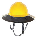 Kit De Casco Msa Ala Ancha C Matraca + Visera Y Barbiquejo