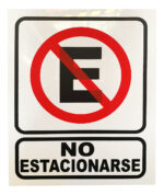 Letrero Señalética  No Estacionarse 25x20cm - Image 2