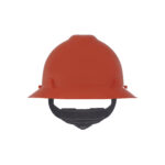 Casco De Seguridad Ala Ancha V Gard Suspensión Matraca Msa Color Naranja - Image 2