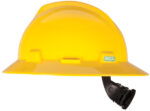Casco De Seguridad Ala Ancha V-gard Suspensión Matraca Msa Color Amarillo