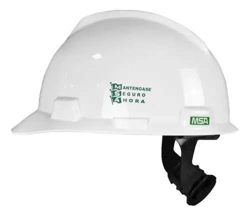 Casco De Seguridad Tipo Cachuca Blanco Ajuste Matraca Msa - Image 1