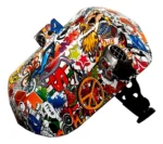 Careta Para Soldador Infra Fibra De Vidrio Matraca Decorada - Image 2