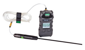 Detector Multigas ALTAIR 5X. Con pantalla de color. Incluye sensores XCell LEL, O2, CO y H2S; línea de muestreo de 3 m. y sonda de 30 cm. Rango IP65, advertencia de término de vida del sensor, resistente a caídas de 3 metros, sensores rápidos y de alto desempeño, con garantia de 3 años.