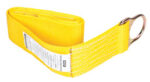Bandola de anclaje de Nylon amarillo de 5ft (1.5m), con un anillo D