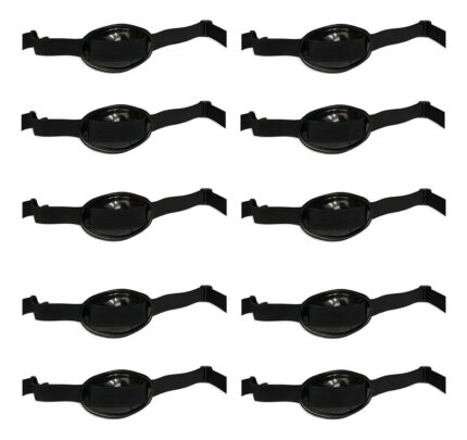 Barbiquejo Pack De 10 Piezas Elástico Con Mentón Bylack Para Casco Seguridad Negro