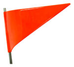 Banderín Rígido Naranja Tracto Camión Banderola Seguridad - Image 2