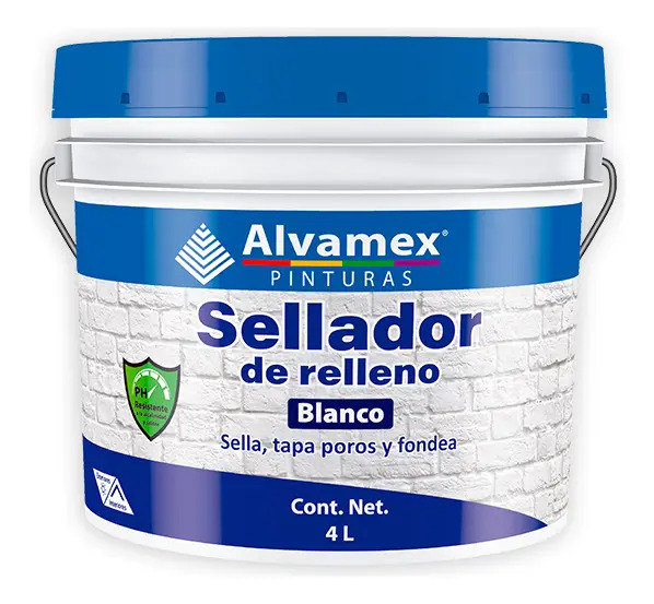 D_NQ_NP_2X_786642-MLM104905295728_012026-F (1) Sellador De Relleno Blanco Alvamex 4 Litros Para Muros - Image 1